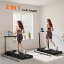 SPORTNOW Folding Treadmill Under Desk Walking Pad with Incline
