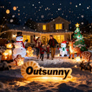 Outsunny Blow Up Hanging Christmas Decoration with Built-in LED Lights