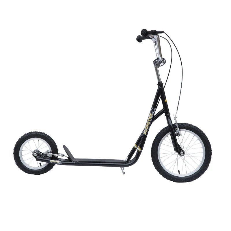 HOMCOM Stunt Scooter with 16" Wheels - Black