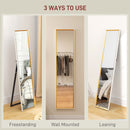 HOMCOM Full Length Mirror Wall Mount Leaning Standing Mirror, White