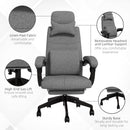 Vinsetto Home Office Chair Reclining Computer Chair W/ Lumbar Support