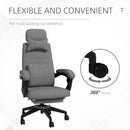 Vinsetto Home Office Chair Reclining Computer Chair W/ Lumbar Support