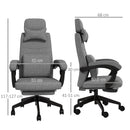 Vinsetto Home Office Chair Reclining Computer Chair W/ Lumbar Support
