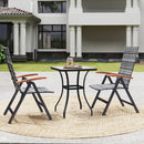 Outsunny Outdoor Folding Dining Chair, Dining Chair