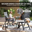 Outsunny Outdoor Folding Dining Chair, Dining Chair