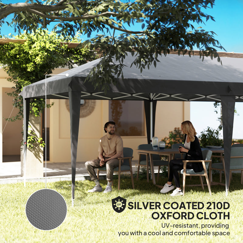 Outsunny 6 X 3(m) Pop Up Gazebo Patio Party Event Heavy Duty Canopy