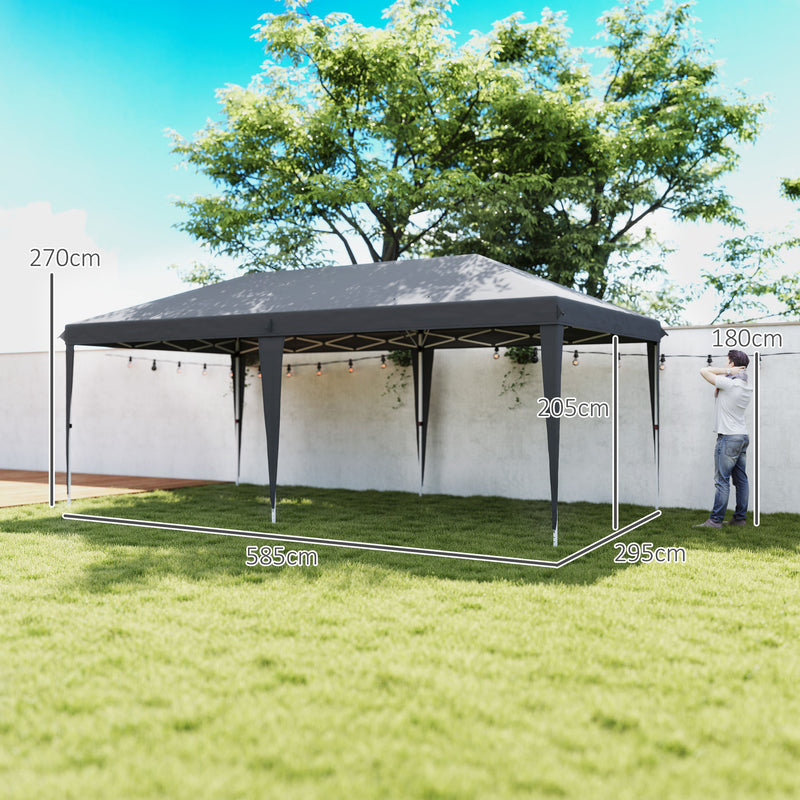 Outsunny 6 X 3(m) Pop Up Gazebo Patio Party Event Heavy Duty Canopy