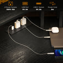 HOMCOM L Shaped Desk Corner Computer Desk with Monitor Stand, Black