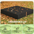 AIYAPLAY Sandbox Cover, Square Sandpit Cover With Drawstring & Elastic Band