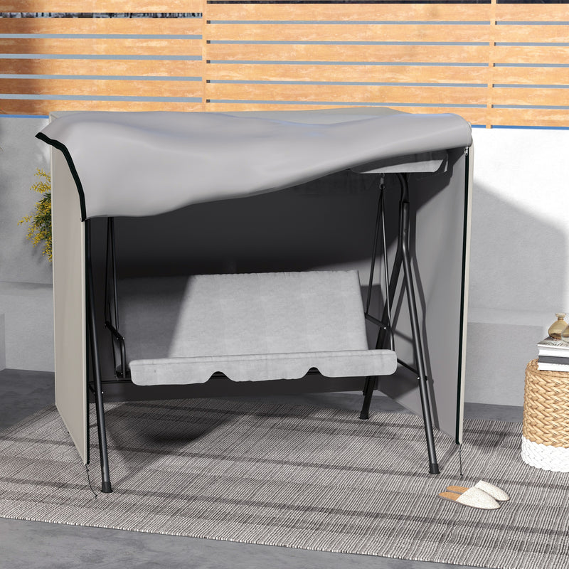 Outsunny Garden Furniture Protector Patio Swing Chair Cover - Grey