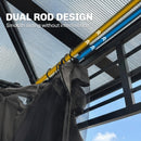 Outsunny 3 x 3.6 m Hardtop Gazebo with Sides, 2-Tier Roof Garden Gazebo