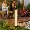 Outsunny 71.5 cm Garden Solar Lamp, Metal Floor Lamp with Auto On/Off LED