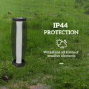 Outsunny 71.5 cm Garden Solar Lamp, Metal Floor Lamp with Auto On/Off LED