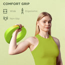 SPORTNOW 12kg Kettlebell For Weight Lifting And Strength Training - Blue/Grey/Pink/Green