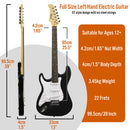 3rd Avenue Electric Guitar Pack - Left Handed - Black