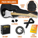 3rd Avenue Junior Electric Guitar Pack - Black & White