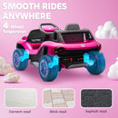 AIYAPLAY Volkswagen Licensed Kids Electric Car w/ Remote, Suspension, Pink