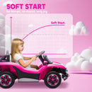 AIYAPLAY Volkswagen Licensed Kids Electric Car w/ Remote, Suspension, Pink