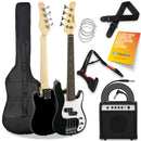 3rd Avenue 3/4 Bass Guitar Starter Pack - Black