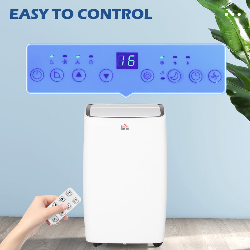 12000 BTU Mobile Air Conditioner Unit for 28m², with 24H Timer On/off