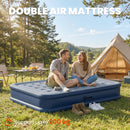 Outsunny Inflatable Mattress, Air Bed With Built-in Pump, Grey