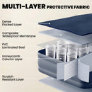 Outsunny Inflatable Mattress, Air Bed With Built-in Pump, Grey