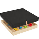 AIYAPLAY Sandbox Cover, Square Sandpit Cover with Drawstring & Elastic Band