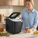 HOMCOM Countertop Ice Maker Machine Self-Cleaning 2 Sizes Black
