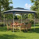 Outsunny 3.5 x 3.5 m Pop Up Gazebo, UPF50+ One-Touch Party Tent, Blue