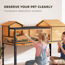 PawHut Wooden Tortoise House With Stand Legs