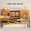 PawHut Wooden Tortoise House With Stand Legs