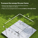 Outsunny Pergola Shade Cover Replacement Canopy for Pergola