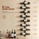 HOMCOM Wall Mount Wine Rack