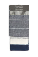 Utopia 3 Pack Kitchen Tea Towel Set in Navy