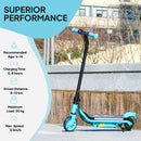 AIYAPLAY Electric Scooter for 6-14 with Dual Brakes & Colourful Light