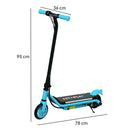 AIYAPLAY Electric Scooter for 6-14 with Dual Brakes & Colourful Light