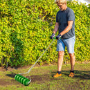 Outsunny Grass Spike Roller, Soil Aerator w/ 3 Piece Handle and T-bar Grip