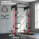 SPORTNOW Power Cage Power Rack With Cable Pulley System