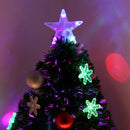 HOMCOM 3FT Green Fibre Optic Christmas Tree