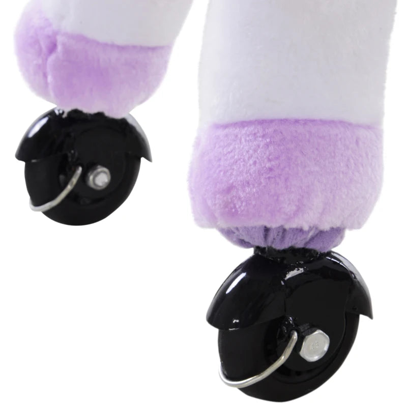 HOMCOM Children's  Ride on Unicorn - Purple and White
