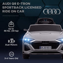 AIYAPLAY Audi Q8 E-tron Sportback Kids Electric Car W/ Remote