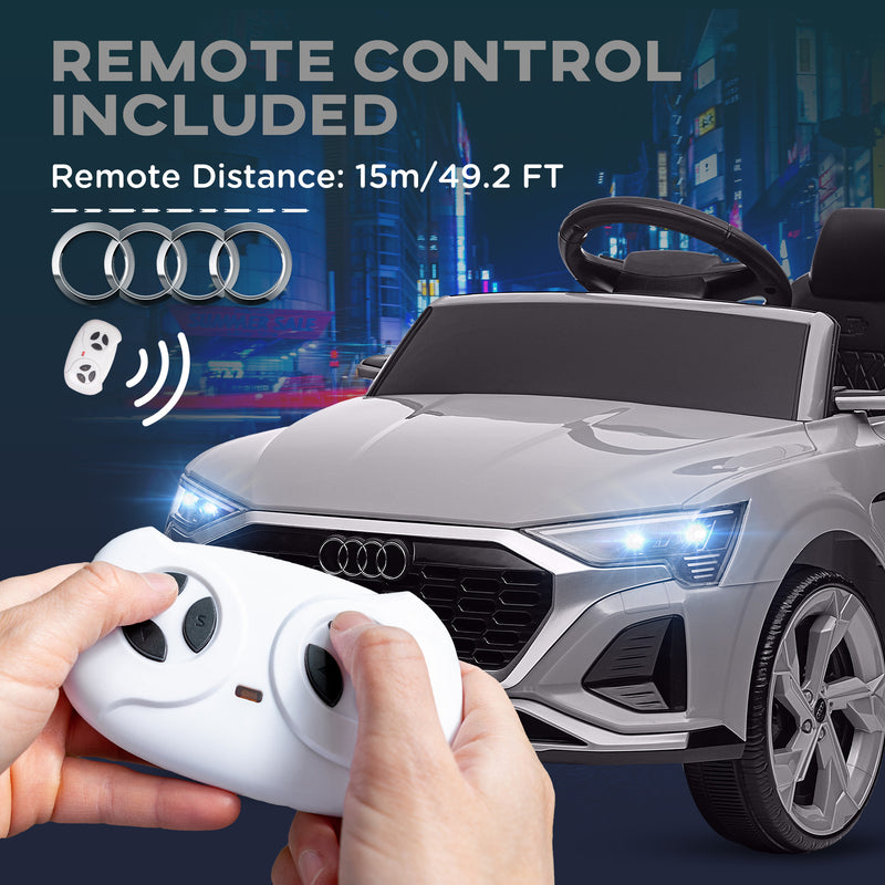 AIYAPLAY Audi Q8 E-tron Sportback Kids Electric Car W/ Remote