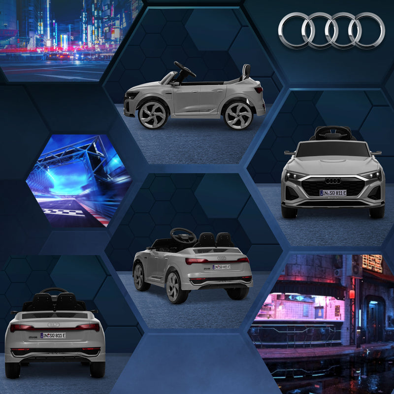 AIYAPLAY Audi Q8 E-tron Sportback Kids Electric Car W/ Remote