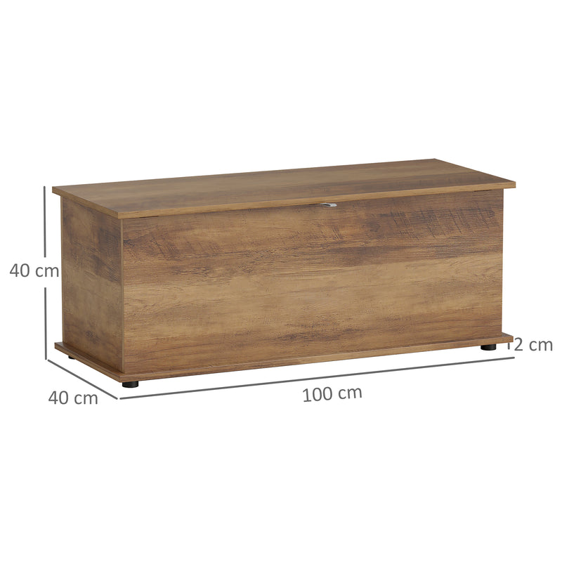 HOMCOM Storage Chest With Lid, 113L Storage Box