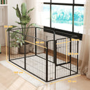 PawHut 2 Piece Dog Pen Expansion Pack For 80cm High Pet Playpen For S M Dogs