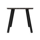 QUEBEC WAVE EDGE DINING TABLE - BLACK WOOD GRAIN