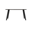 QUEBEC WAVE EDGE DINING TABLE - BLACK WOOD GRAIN