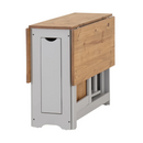 SANTOS BUTTERFLY DINING SET (X4 CHAIRS) - GREY SLATE/DISTRESSED WAXED PINE