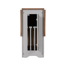 SANTOS BUTTERFLY DINING SET (X4 CHAIRS) - GREY SLATE/DISTRESSED WAXED PINE