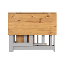 SANTOS BUTTERFLY DINING SET (X4 CHAIRS) - GREY SLATE/DISTRESSED WAXED PINE